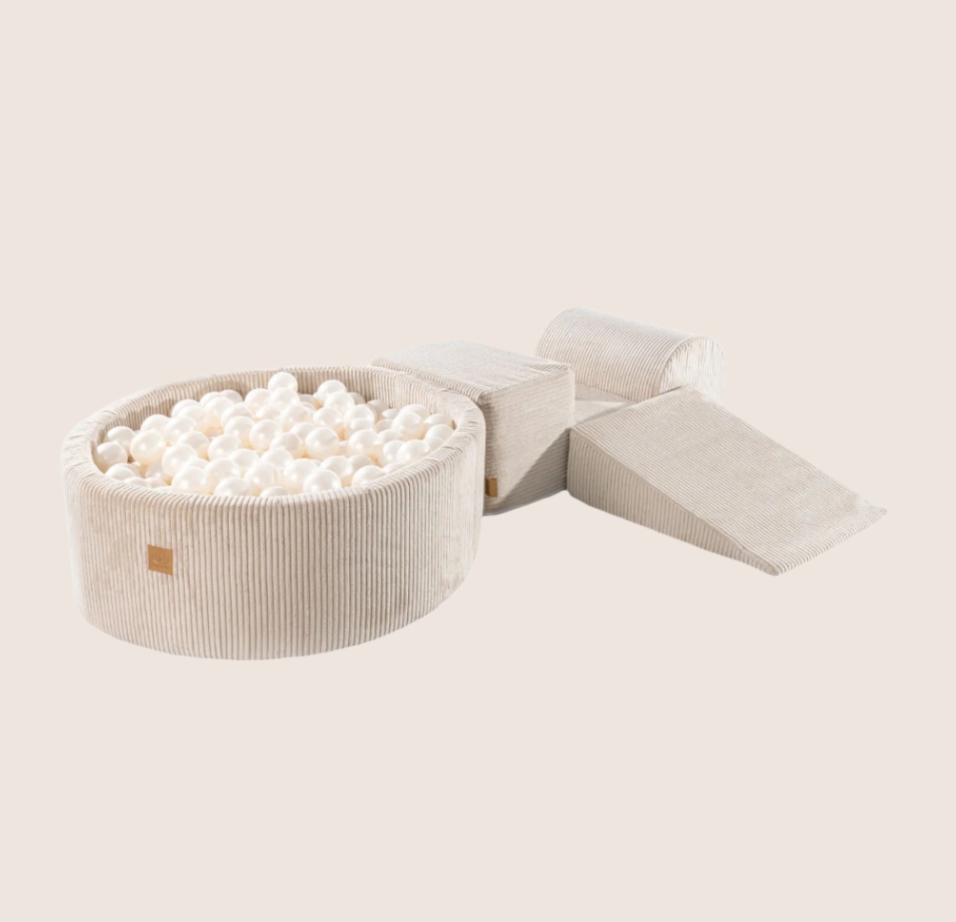 MeowBaby® Playset with Ball Pit - Ecru & White Pearl