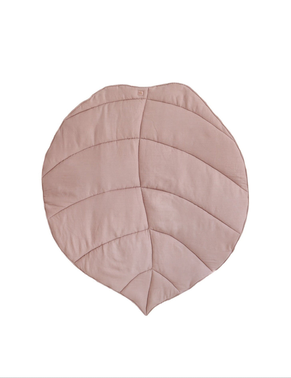 Organic Cotton and Linen Leaf Playmat - Powder Pink