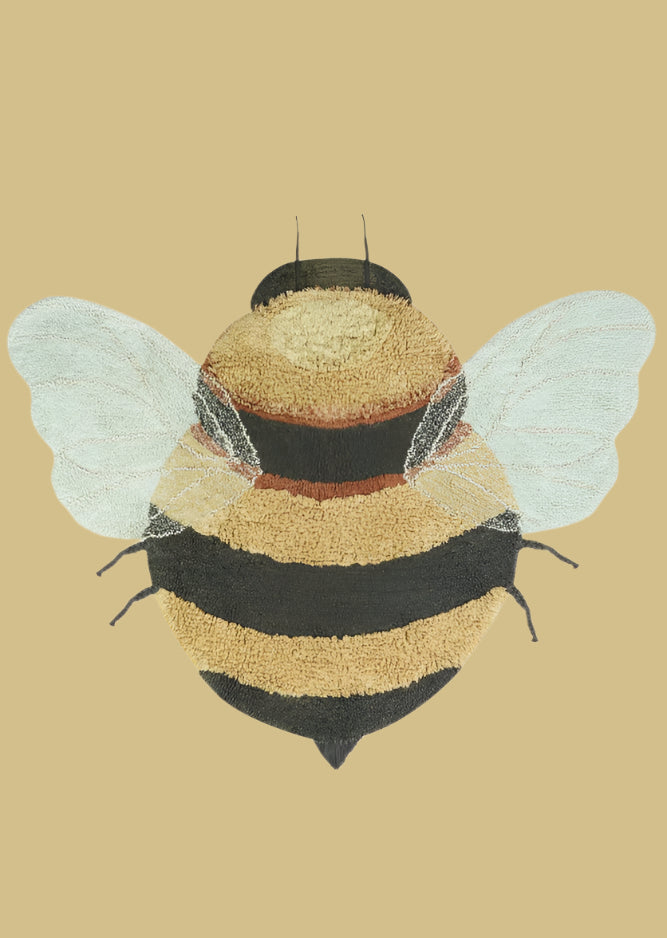 Washable Rug Bee, 115 x 150 cm