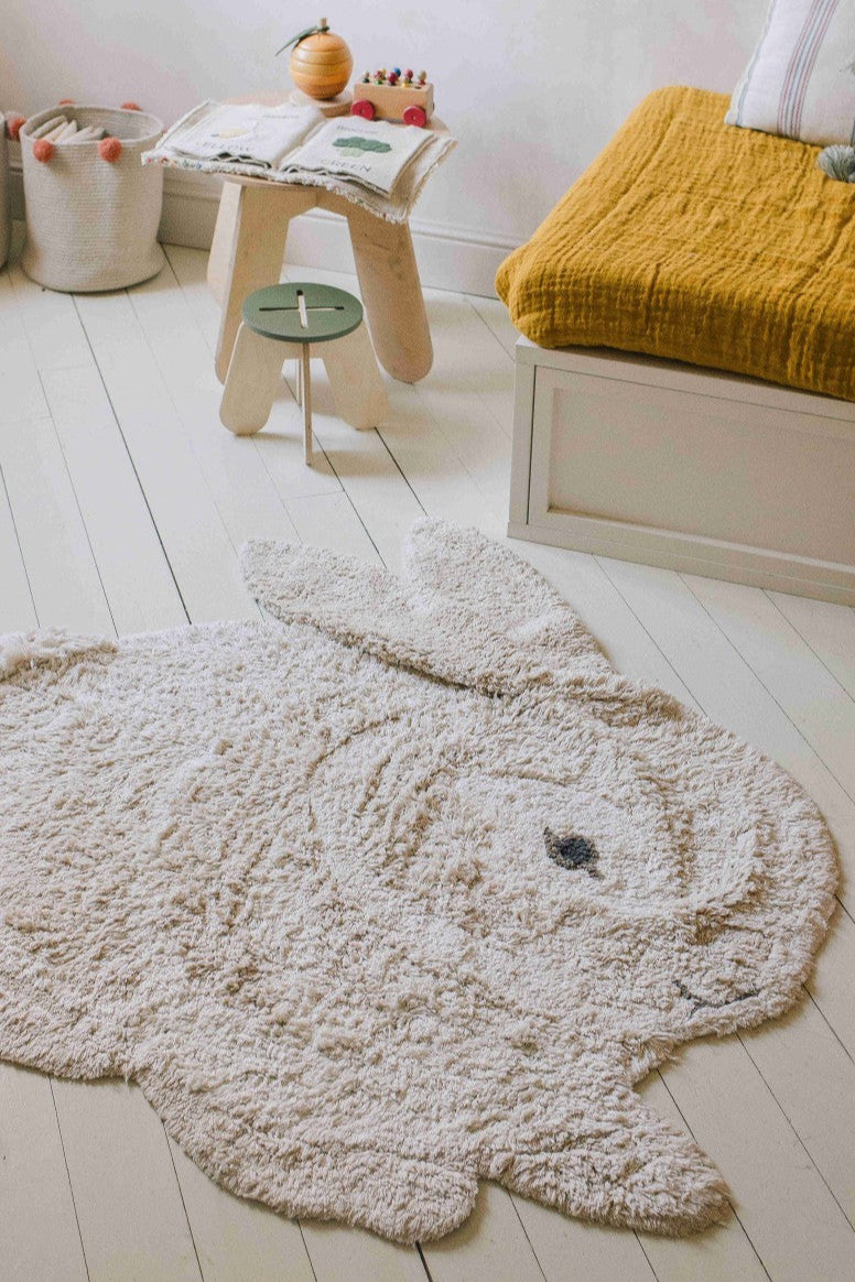 Washable Rug Bunny, 130 x 135 cm
