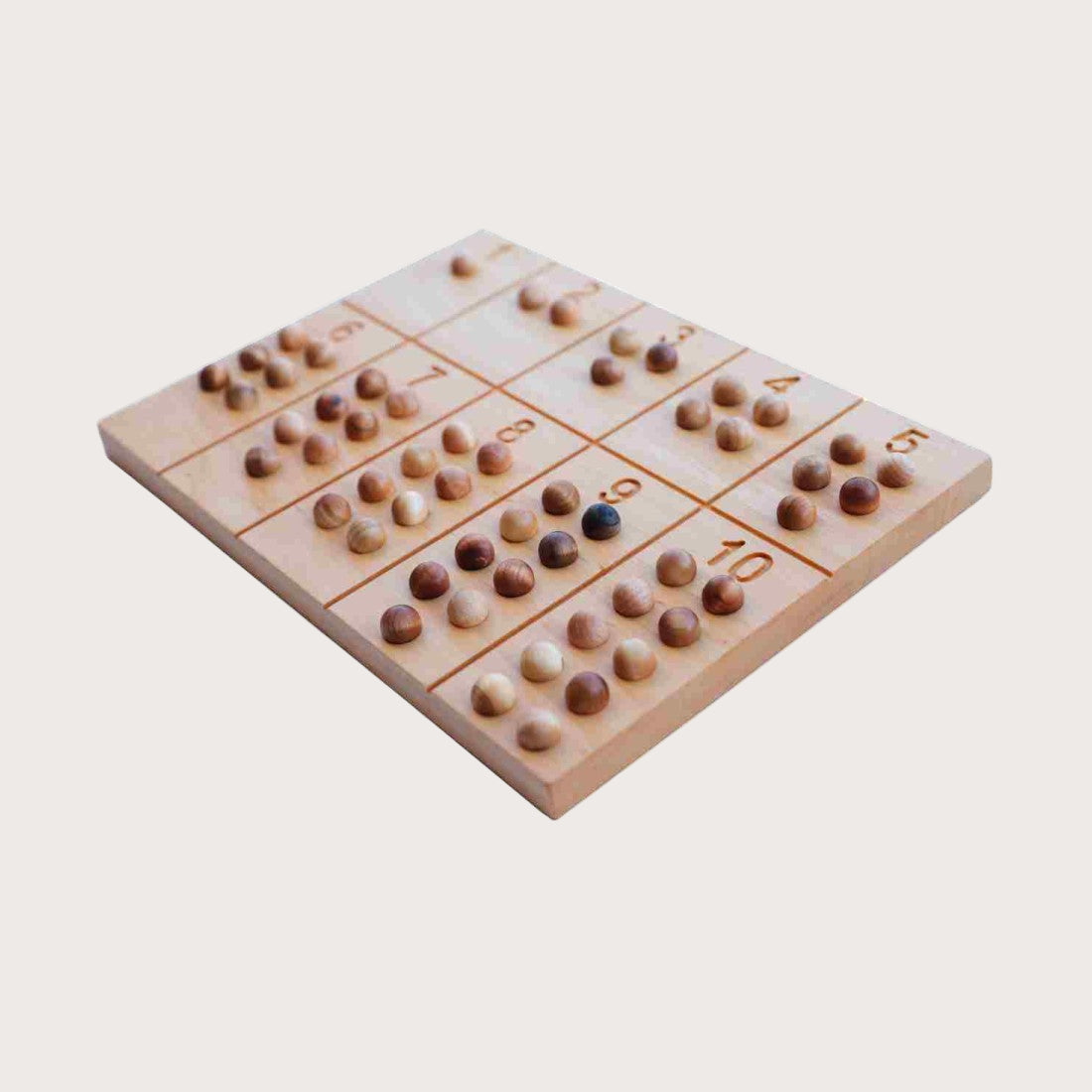 Wooden Montessori Number Board